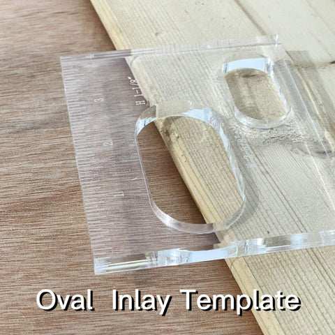Pro DIY Oval Inlay Template Set Pack Of 4 Router Templates For Woodworking Includes 4 Inch Ruler Five Individually Sized Inlays