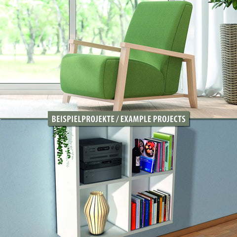 Heavy Duty Xxl Wood Dowels 10X40Mm For Furniture Assembly Rock Solid Grip showcased in DIY furniture projects.