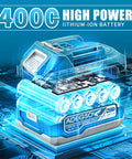 4000mAh lithium-ion battery pack for Cordless Brushless Angle Grinder Kit 21V 12000 RPM With 4.5 To 5 Inch Grinding Discs