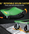 Pro Grade Heavy Duty Car Wheel Dolly Set Of Two For Maximum Vehicle Mobility 10000 Lb Capacity 24 By 15 Inch Alloy Steel swivel casters