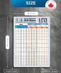 Heavy Duty Magnetic Drill Guide Poster Featuring Inch Tap And Clearance Sizes With Hassle Free Decimal Swaps Quick Reference Sheet showing drill sizes and dimensions.