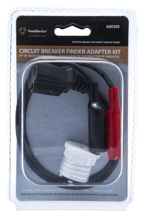 Must Have Adapter Kit For 41210S Circuit Breaker Finder Add On With Light Bulb Socket Adapter And Alligator Clips in packaging