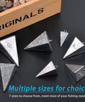Saltwater Pyramid Sinkers For Surf And Pier Fishing Durable Triangular Weights That Hold In Sand And Strong Currents Tapered Point Design Available In 1 Oz 2 Oz 3 Oz 4 Oz 5 Oz 6 Oz 8 Oz