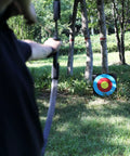 Backyard Archery Target in 20x20x2 Inch High Density EVA Foam placed in a grassy area for bow and arrow practice