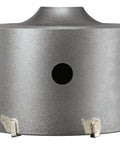 4-3/8 In Carbide SDS-Plus Speedcore Thin-Wall Core Bit with ejector hole and tungsten teeth for masonry drilling.