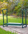 Two In One Foldable Garden Kneeler And Seat With Cushioned EVA Foam For Back And Knee Relief, Heavy Duty Metal Frame on lawn