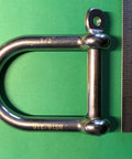 316 Stainless Wide D Shackle Half Inch Marine Grade Not For Overhead Lifting Corrosion Resistant Boat Dock Rigging Hardware