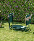 Two In One Garden Kneeler Bench With Large Tool Pouches Grab And Go Foldable Kneeling Pad And Seat For Weeding And Planting EVA Foam Cushion