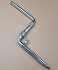 One Piece Chrome Crankarm Set For Wide Bike Crank To Crank Assembly Kit 1pc With 165mm Arm And 150mm Spacing, Half Inch Pedal Threads