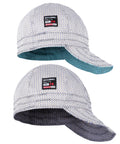 Flame Resistant Plaid Welding Cap 7oz Midweight FR Cotton Cat2 NFPA2112 2 Pack, 6 Panel Design, Size 7 7/8, Blue Lining, Arc Shield