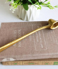 Long Handled Cast Iron Candle Snuffer Extinguisher Tool For Safe Flame Control And Old School Rustic Vibe 9.8 Inch Reach Candle Care Accessory