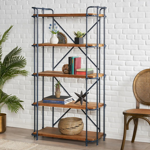 Five Tier Wall Corner Storage Shelf Perfect For Bedroom And Kitchen Space Saving Bookshelf And Display Unit Go-To Pantry Organizer