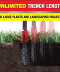 Electric 22 Inch Auto Shutoff Shovel Handheld 12V Li Ion Battery Powered Digging Tool digging trench for large plants