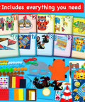 All In One Arts And Crafts Kit For Kids Aged 4 To 8, 21 Kid Friendly Projects Like Felt Masks, 3D Puzzles, Paper Airplanes, Gem Art, Scratch Art And More, Pre Cut Materials And Simple Hands On Step By Step Guides. craft kit parts and project samples