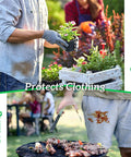 Gardening and grilling activities emphasize need for Black Pro Waist Apron With 3 Pockets For Servers And Waitstaff.