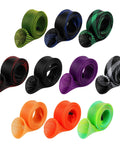 Colorful Ten Piece Rod Sock Fishing Rod Sleeve Set With Protective Covers For Flat End Or Pointed End Spinning Or Casting Rods Suitable For Sea Or Freshwater Fishing, PET mesh