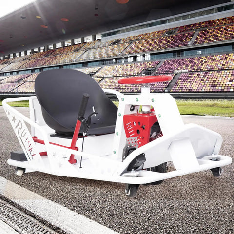 36V Electric Drift Kart For Adults With 12 MPH Top Speed, Up To 40 Minutes Of Continuous Run Time, 360 Degree Rotating Steering
