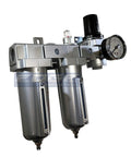 Three Stage Air Drying System With Particulate Filter 0.01 Micron Coalescing Filter And Air Pressure Regulator Modular Combo