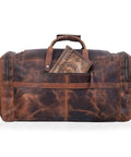 32 Inch Vintage Duffel Bag With Old School Look And Modern Touch Handmade Full Grain Buffalo Leather Carry On Fits Under Seat