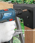 Using Two Pack Pergola Brackets 4-Way Right Angle Corner Brackets For Wood Beams, Stainless Steel 304 on a 4x4 post.