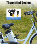 48V 750W Brushless DC Motor Kit For DIY Tricycle Conversion With LED Display on white tricycle in grassy field