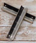 Coarse Diamond Stones Set 50 Grit And 80 Grit For Knife Sharpening showing dual-sided design on wooden surface
