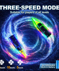 10 Inch Remote Control Boat With 7 Mode LED Lights For Lit Night Racing 15KMH High Speed 2.4GHz Control 3 Speed Modes