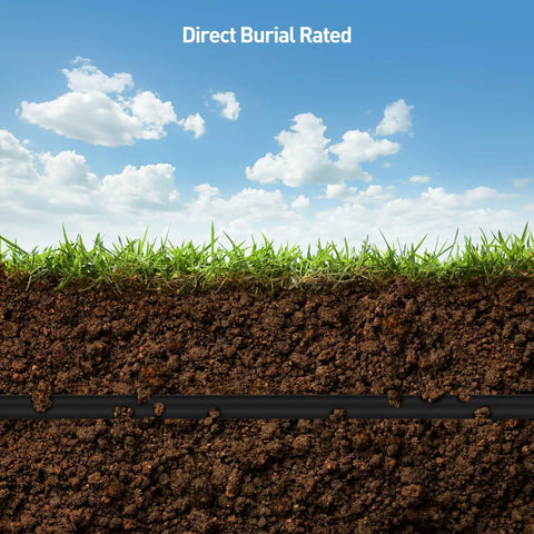 10Gbps Pure Copper Cat6A Ethernet Cable 24 AWG Direct Burial Outdoor Cable underground installation