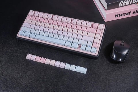 Cute Bubble Cat Wireless Mechanical Keyboard Hits Different With Creamy 75 Percent Layout hot swappable switches and pastel cat keycaps.