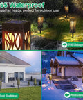 Upgraded Solar Pathway Lights Bigger And Brighter Outdoor LED Landscape Lighting for Path Yard and Walkway Waterproof Solar Powered 8 Pack