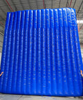 Heavy Duty Inflatable Sound Blocker For Construction Yards Temporary Noise Reducer And Complete Dust Shield Quick Setup Foldable Barriers, 10x10 foot blue wall in setup.