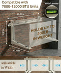 Beefed Up Mini Split Wall Mount Bracket For Outdoor Use With 400 lb Load Capacity, Galvanized Steel Dual Anti Rust Coating, Leveling Bar