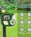Garden Hose Timer With 360 Degree Brass Swivel, Waterproof Irrigation Timer For Automatic Yard Watering System And No Fuss Rain Delay