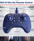Remote control for Beginner Friendly Remote Control Airplane With LED Lights, 360 Degree Flips, Easy One Button Takeoff And Landing.