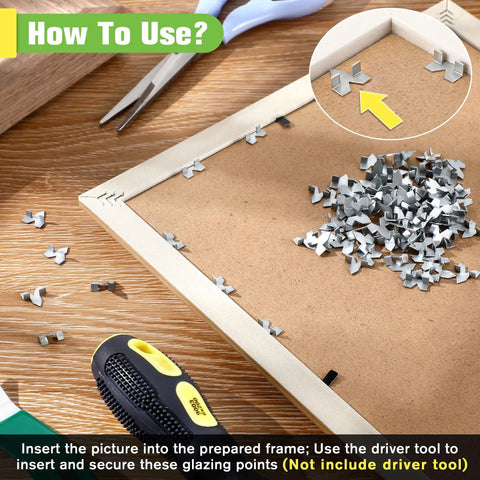 Heavy Duty Zinc Plated Glazier Points For Picture And Glass Framing A Kickass 250 Pack Rust Free Steel Fasteners That Honestly Put Other Brands To Shame