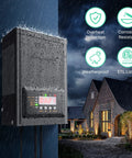 Low Voltage Transformer With Timer And Photocell Sensor For Outdoor Landscape Lighting 120W 12V To 14V AC Weatherproof ETL Listed