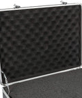 Open medium aluminum hard case with pre-cut foam for easy travel and storage of drones and gear for DJI Mavic series Autel Evo Ryze Tello and more built tough for real world travel.