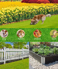 Super Sturdy No Dig Animal Barrier Fence Panels For Dogs And Rabbits 45 Feet Long With 32 Rustproof Metal Arched Sections Decorative Garden Edging