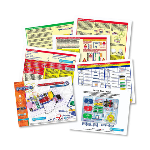 Hands-On Electronics Kit For Kids 8 Plus Build Over 130 Projects With More Than 30 Parts Full Color Project Manual