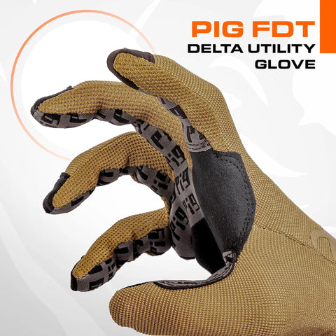 FDT Delta Utility Gloves With Touchscreen Compatibility For Nimble Grip In Shooting Sports And Range Day Outdoor Use, Coyote Brown