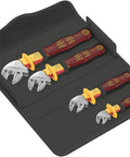 Joker VDE 4 Piece Insulated Screwdriver Set for Electrical Work with Magnetic Tips in Roll-Up Case, Chrome Vanadium Steel