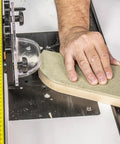 Using Rock Solid Free Standing Router Table With Heavy Duty Steel Base And Spacious 24 By 16 Inch Laminated Top for precise routing.