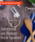 Universal Gas Oven Igniter Replacement Kit For Major Brands No Brainer Install Gas Stove Igniter on wood with kitchen tools