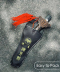 36 Inch Tai Chi Training Sword With Retractable Design For Indoor And Outdoor Practice featuring decorative hilt and sheath.