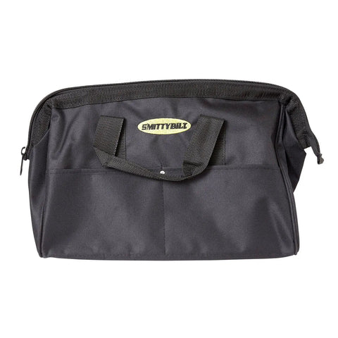Trail bag from Universal Winch Accessory Kit With Tree Trunk Protector 4X20 Feet, Snatch Block 30,000 Lb Capacity, 600 Denier material.