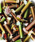 400 Pack Hex Head Pro Grade Bolts 1/2-13 By 1-1/2 Inch Grade 8 Cap Screws Yellow Zinc Bulk Fastener Assortment Kit