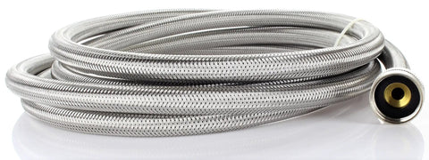 10 Foot Stainless Steel Washing Machine Hoses 2 Pack Burst Proof Universal Fit Flexible Water Supply Lines For Any Washer Durable