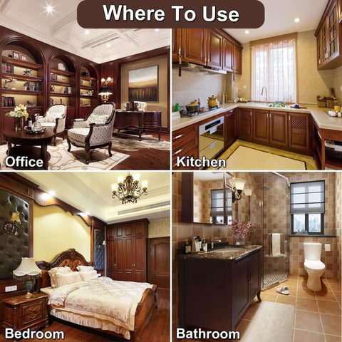 Your Solid Wood Furniture Repair Kit Packed With Twelve Rich Colors Of Tough Touch Up Filler To Easily Hide Scratches And Dings For Quick Laminate And Hardwood Fixes In Zero Time No Sweat in office, kitchen, bedroom, bathroom settings.