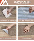 Installation guide for Non Slip Stair Treads Carpet Mats 28 By 9 Inches Indoor Stair Runners For Wooden Steps Teal 10 Pack