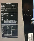 Technical specification label for Siemens Shunt Trip accessory used with circuit breakers.